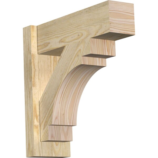 Ekena Millwork Merced Block Rough Sawn Outlooker, Douglas Fir, 6"W x 18"D x 18"H OUT06X18X18MRC05RDF - main